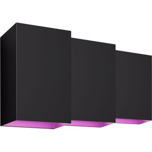 Philips - Hue Resonate - Muurlamp - Zwart - 3-pack
