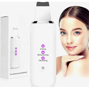 Ultrasone Huid Scrubber Ultrasone Reiniging Peeling + Temeierl Active Bio Force -Huid Scrubber Elektrisch - Ultrasone Gezichtsreiniger Poriën Reinigingsmachine