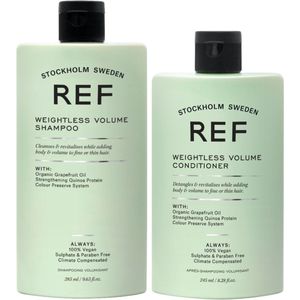 REF - Weightless Volume Set - Shampoo & Conditioner - Vegan - Sulfaatvrij - Parabenenvrij