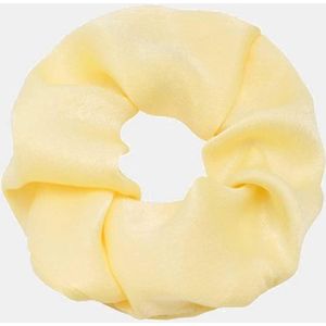Scrunchie Velvet Licht Geel - haarwokkel - Haarelastiek - Haaraccessoire (1 stuk)