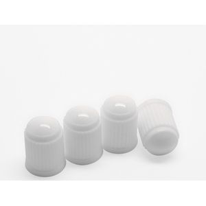 TT-products ventieldoppen kunststof wit 4 stuks