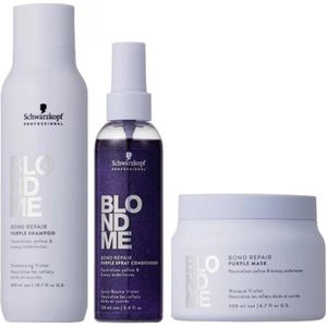 Blond Me - Purple Toning XL Set - 300+150+200ml - Crèmespoelingen