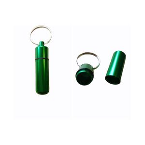 Pillendoosje | Onderweg | Sleutelbos | Waterdicht | Groen | klein 4 cm