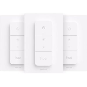 Philips - Hue Draadloze Dimmer Switch - 3-pack - Bedien je Smart Lampen