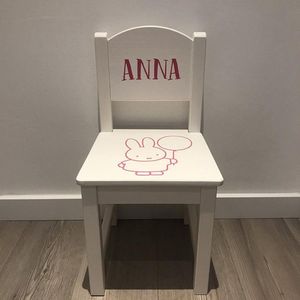 Kinderstoeltje met eigen naam Nijntje - Roze