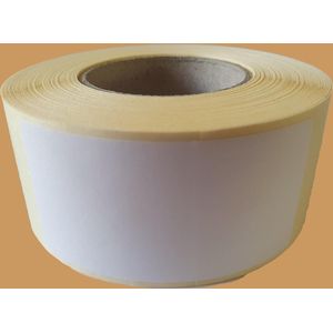 Blanco etiketten op rol - 70 x 35 mm rechthoek - mat wit