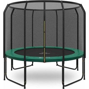 Magic Jump - Trampoline met veiligheidsnet Fiber - ø 305 cm - Groen - Buitenspeelgoed - Outdoor