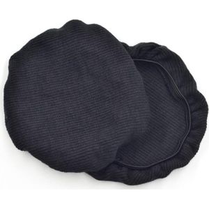 Rekbaar - Wasbare Ear Pad Covers - Zwart - Stof - Herbruikbaar