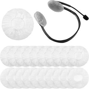 Elastisch - Wegwerp Hoofdtelefoon Cover - Wit - Universele Hoes