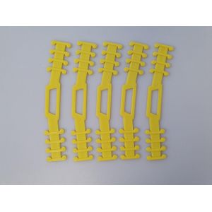 EarComfort set van 5 stuks geel - Earsaver medisch getest - Ear saver - Mondkapje dragen zonder pijn en irritatie - mondkapjes houder - earsavers mondmasker - mondkapje beschermstuk - draagband mondmasker - earbuddies - strip voor mondkapje