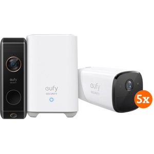 Eufycam 2 Pro 5-pack + Eufy Video Doorbell Dual 2 Pro