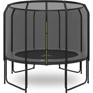 Magic Jump - Trampoline met veiligheidsnet Fiber - ø 305 cm - Grijs - Buitenspeelgoed - Outdoor