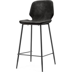 Industriële barkruk - Barkruk - Industrieel - Barstoel - Stoel - Kruk - Sfeer - Trendy - Bar Chair - Chair - Zwart - 94 cm hoog