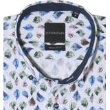 Lange Mouw Overhemd - Wit - Heren - 100% Katoen - Regular Fit