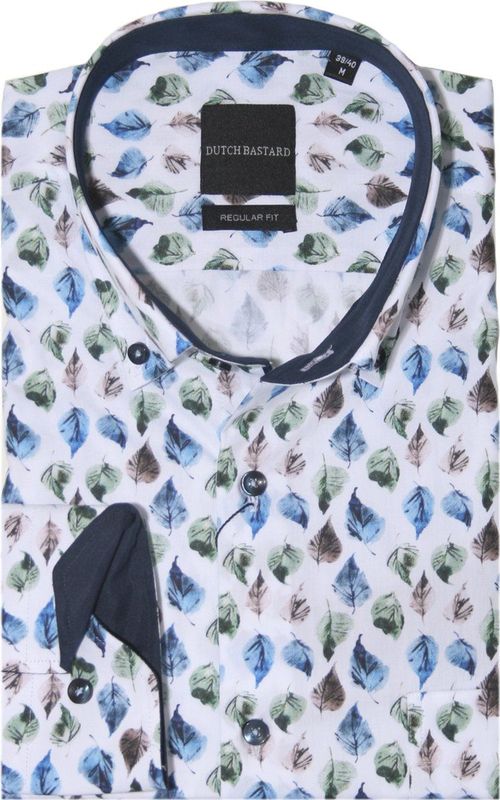 Lange Mouw Overhemd - Wit - Heren - 100% Katoen - Regular Fit