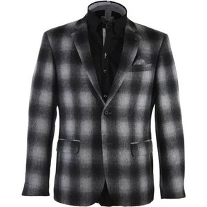 Carter & Davis - Casual Colbert - Heren - MidGrijs - Wol