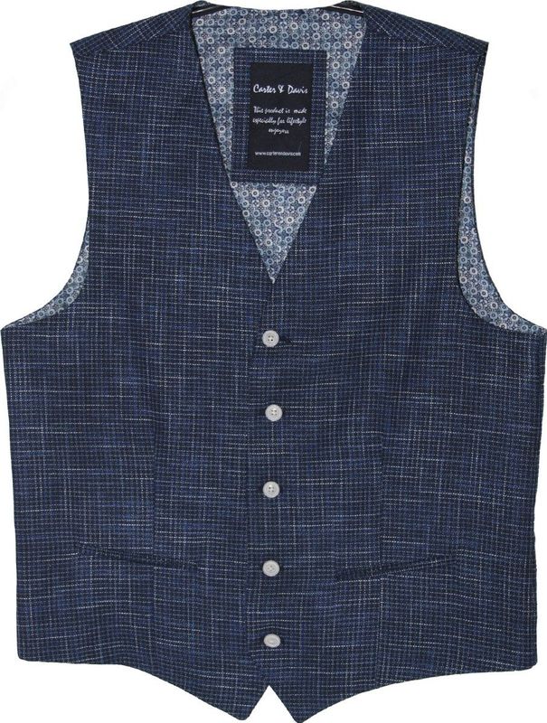 Carter & Davis - Gilet - Heren Blauw - Polyester - 2649-8423