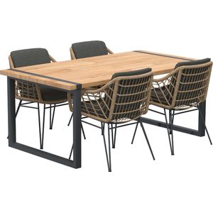 4 Seasons Cottage/Alto dining tuinset - 180 cm. - 5-delig