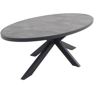 Silva tuintafel antraciet/keramiek - Ovaal - 240x115 cm.