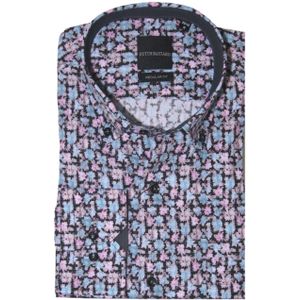 Dutch Bastard - 2425070-r3 - Heren Overhemd - Allover Dessin - Regular Fit - 100% Katoen