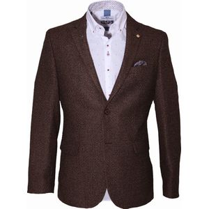 Carter & Davis - Casual Colbert - Heren - Roest - Wol