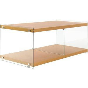MLK - Tv-meubel - Goud - Glas- MDF - ca. 120cm (L) x 60cm (B) x 45cm (H)