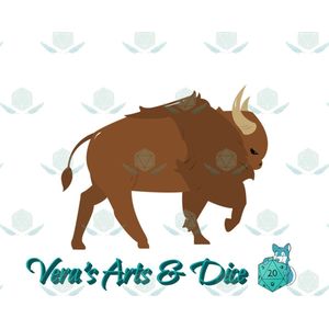 Bizon Sticker - Zoogdieren Stickers Bizons - Savanne Dieren - Handgemaakte Stickers - Journaling - Bullet Journal - Scrapbooking - Leuke Stickers - Laptop Sticker - Telefoon Sticker - Cute - Dier - Lief - Schattig - Wilde Dieren