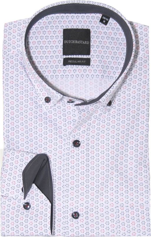 Dutch Bastard - Heren Overhemd - Katoen - Regular Fit - Borstzakje