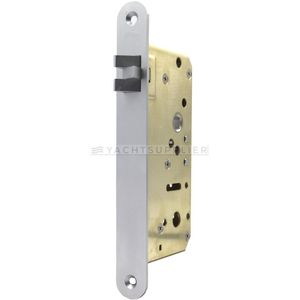 Insteekslot Loop, Din Rechts, 55/8mm driedelige anti-rammel dagschoot  Messing mat chroom