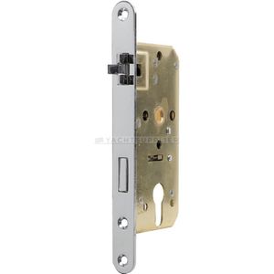 Insteekslot 104K Profielcilinder Links 40/8mm Messing Chroom drie-delige anti-rammel schoot