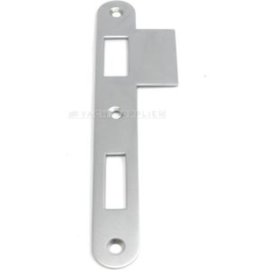 Sluitplaat 104K 150mm rond - Links - WC/Profielcilinder - Messing gepolijst chroom - S&B 224032.6