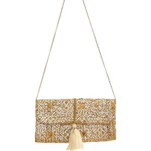 Jute tas - rechthoekige tas - clutch - 35 x 20 cm - handgemaakte tas - La Brassa