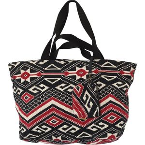 Mycha Ibiza - strandtas - weekendtas - handtas - rits - clutch - katoen – Myc0965