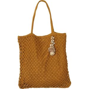 Mycha Ibiza - tas - oker - jute - shopper - 40x40 cm - Mybag02