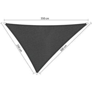 Shadow Comfort driehoek 2,5x3x3,5m DuoColor Carbon Black met set