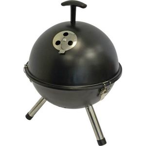 Compleet pakket: Barbecue tafelmodel kogel, Ø32cm zwart met grillreiniger