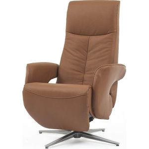Relaxstoel Palermo | Cognac (Leer, Draaibaar en Elektrisch)