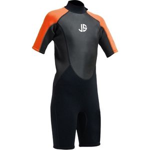 JS Watersports Tarifa 3/2 shorty wetsuit zwart/oranje junior