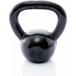 Muscle Power Gietijzeren Kettlebell - Zwart - 8 kg