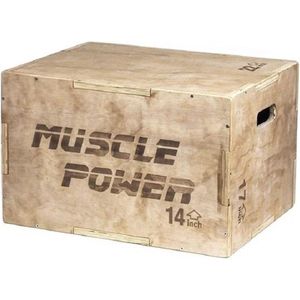 Muscle Power Houten Plyo Box Klein