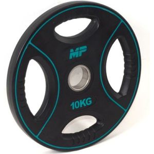 Muscle Power PU 4-Grip Halterschijf - 50 mm - 10 kg