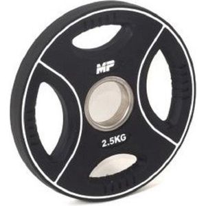 Muscle Power PU 4-Grip Halterschijf - 50 mm - 2,5 kg