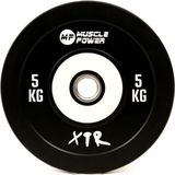 Muscle Power Bumper Plate Pro - Olympische Halterschijf 50 mm - 5 kg