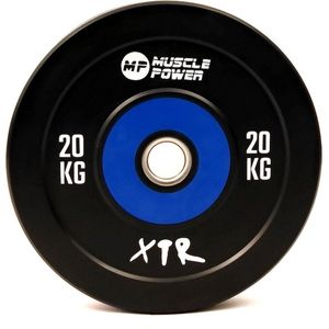 Muscle Power Bumper Plate Pro - Olympische Halterschijf 50 mm - 20 kg