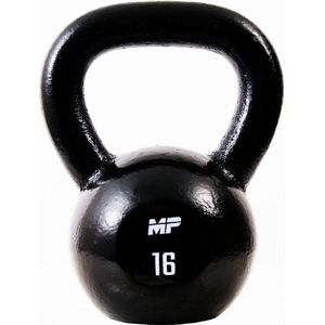 Muscle Power Gietijzeren Kettlebell - Zwart - 16 kg