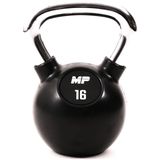 Muscle Power Rubberen Kettlebell - Zwart - 16 kg