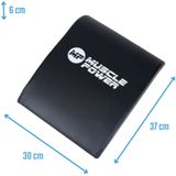 Muscle Power Buikspiermat - Ab Mat - Zwart