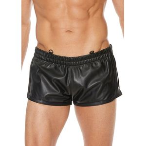 Lederen Versatile Shorts - Zwart