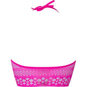 Shots - Le Désir Haltertop met Bandjes - One Size pink O/S