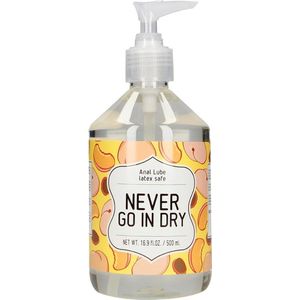 Anaal Glijmiddel - Never Go In Dry 500 ml - Waterbasis
